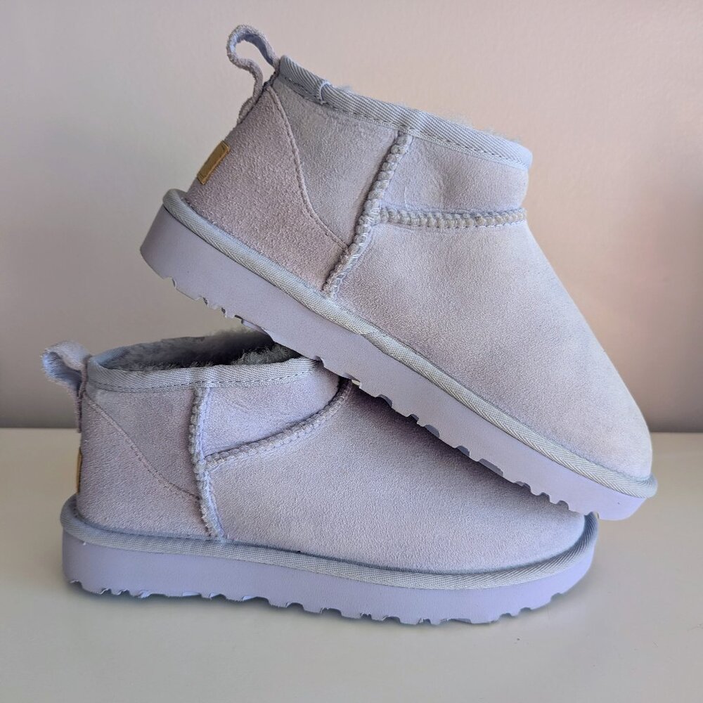 NEW UGG Classic Ultra Mini Sky Blue Periwinkle Lilac Lavender SOLD OUT COLOR